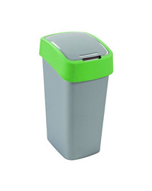 CURVER Kôš na odpad FLIP BIN 50 l Strieborno-zelený