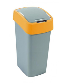 CURVER FLIPBIN Odpadkový kôš 50l strieborná/žltá