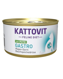 KATTOVIT Feline Diet Gastro Turkey 85 g