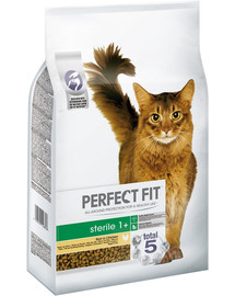 PERFECT FIT Sterile 1+ s kuracím pre mačky po kastrácii 7 kg
