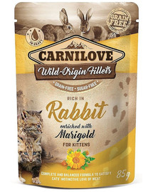CARNILOVE Cat Pouch Rabbit & Marigold 85g