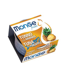 MONGE Fruit Cat Tuniak a ananás 80 g