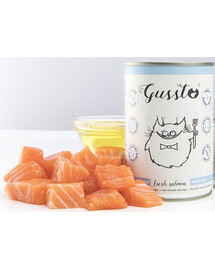 GUSSTO Cat Fresh Salmon 12x400 g