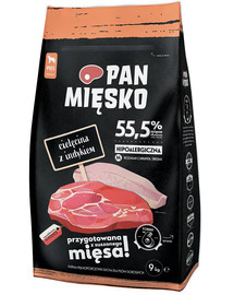 PAN MIĘSKO teľacie s morčacím 9 kg