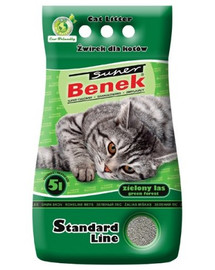 BENEK Super Standard Bentonitové stelivo pre mačky  5l + 0,1l zadarmo