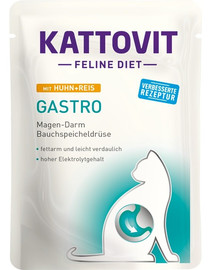 KATTOVIT Feline Diet Gastro kuracie s ryžou 85 g