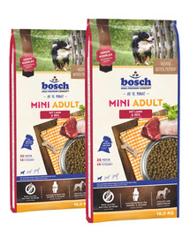 BOSCH Mini Adult 2 x 15 kg jahňacie s ryžou