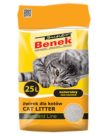 BENEK Super Standard bentonitové stelivo natural  25L