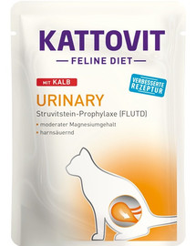 KATTOVIT Feline Diet Urinary s teľacím 85 g