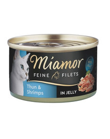 MIAMOR Feline Filets s tuniakom a krevetami 100 g