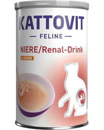 KATTOVIT Cat Diet Drinks Niere/Renal Drink s kuracím 135 ml