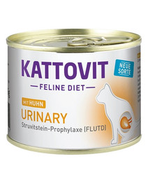 KATTOVIT Feline Diet Urinary s kuracím 185 g