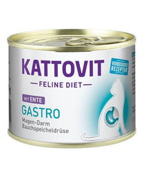 KATTOVIT Feline Diet Gastro Kačica 185 g