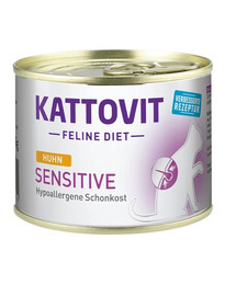 KATTOVIT Feline Diet Sensitive Kuracie mäso 185 g