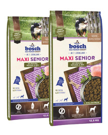 BOSCH Maxi Senior Hydinové mäso a ryža 25 kg (2 x 12,5 kg)