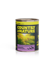 COUNTRY&NATURE Bezobilné mokré krmivo Bažant s cuketou 800 g