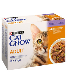 PURINA CAT CHOW Adult Multipack s jahňacinou a zelenými fazuľkami v želé  10x85 g