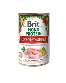 BRIT Mono Protein Christmas Dinner Karp 400 g