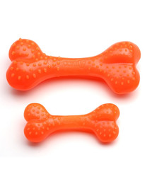 COMFY Zábavná hračka mätová Dental Bone oranžová 8,5cm