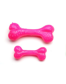 COMFY Zábavná hračka mätová Dental Bone ružová 12,5cm