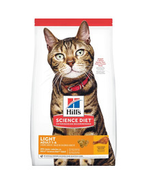 HILL'S Science Plan Feline Adult Light Chicken 10 kg Kuracie pre kastrované mačky