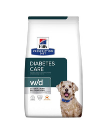 Hill's PRESCRIPTION DIET w/d Diabetes Care suché krmivo pre psov s kuracím mäsom 10 kg