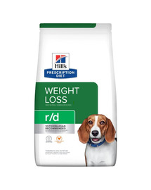 Hill's PRESCRIPTION DIET r/d Weight Reduction suché krmivo pre psov s kuracím mäsom 4 kg