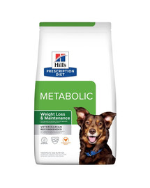Hill's PRESCRIPTION DIET Metabolic suché krmivo pre psov s kuracím mäsom pre redukciu hmotnosti 4 kg