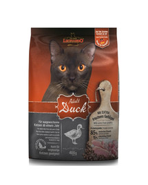 LEONARDO Adult Krmivo pre mačky Kačacie mäso & ryža 0,4 kg