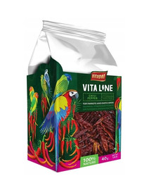 VITAPOL Chilli papričky pre papagáje 40 g