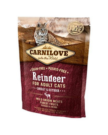 CARNILOVE Cat Grain Free Reindeer Adult Energy & Outdoor 400g