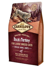 CARNILOVE Cat LB Duck&Turkey Muscles,Bones,Joints 6kg
