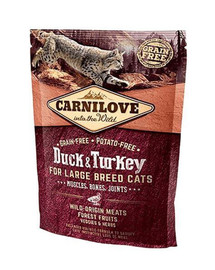 CARNILOVE Cat Grain Free Duck&Turkey LB Cat Muscles, Bones, Joints 400g
