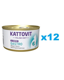 KATTOVIT Feline Diet Gastro Duck 12 x 85 g