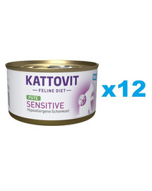 KATTOVIT Feline Diet Sensitive Turkey 12 x 85 g