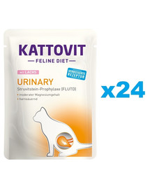 KATTOVIT Feline Diet Urinary s lososom 24 x 85 g