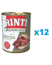 RINTI Kennerfleisch Reindeer 12 x 400 g