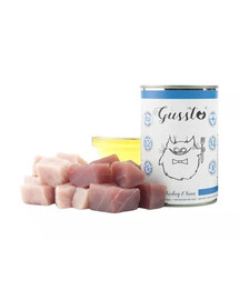 GUSSTO Cat Fresh Turkey&Tuna pre mačku, moriak a tuniak 6x400 g