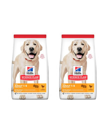 HILL'S Science Plan Canine Adult Light Large Breed Chicken 2x18 kg