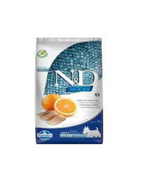 FARMINA N&D OCEAN DOG HERRING & ORANGE ADULT MINI 7 kg