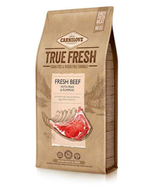 CARNILOVE True Fresh Beef 11,4 kg + 1,4 kg  s morčacím GRATIS
