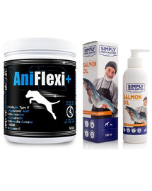 GAME DOG AniFlexi+ V2 500 g + SIMPLY FROM NATURE lososový olej 250 ml GRATIS