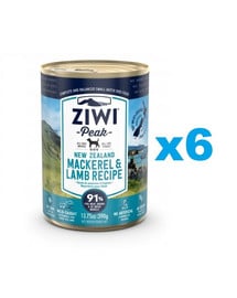 ZIWIPEAK Dog Mackerel&Lamb 6x390 g