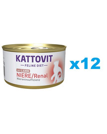 KATTOVIT Feline Diet Niere/Renal Lamb 12 x 85 g