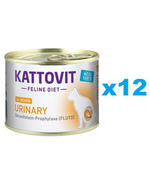 KATTOVIT Feline Diet Urinary s kuracím 12 x 185 g