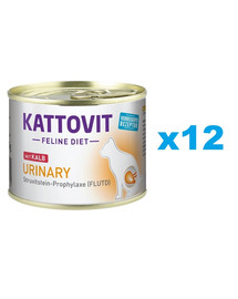 KATTOVIT Feline Diet Urinary s teľacím 12 x 185 g