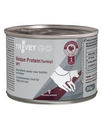 TROVET Unique Protein Turkey UPT pre psov a mačky 6x200 g