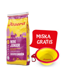 JOSERA Mini Junior 15 kg + miska GRATIS
