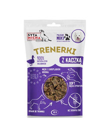 SYTA MICHA Tréningové krmivo s kačicou pre psov 80g