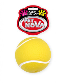 PET NOVA DOG LIFE STYLE Tenisová loptička, 7 cm, žltá